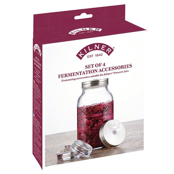 Set 4 Accesorios Kilner Para Fermentar con Frascos Conserveros Kilner