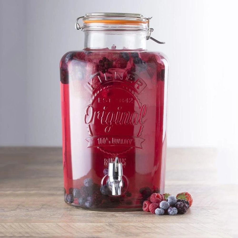 Dispensador Kilner Clásico Cierre Clip 8Lts