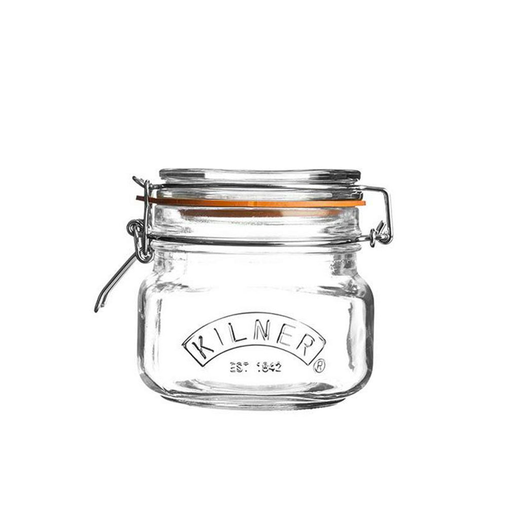 Frasco Kilner Cuadrado Cierre Clip 0.5Lt