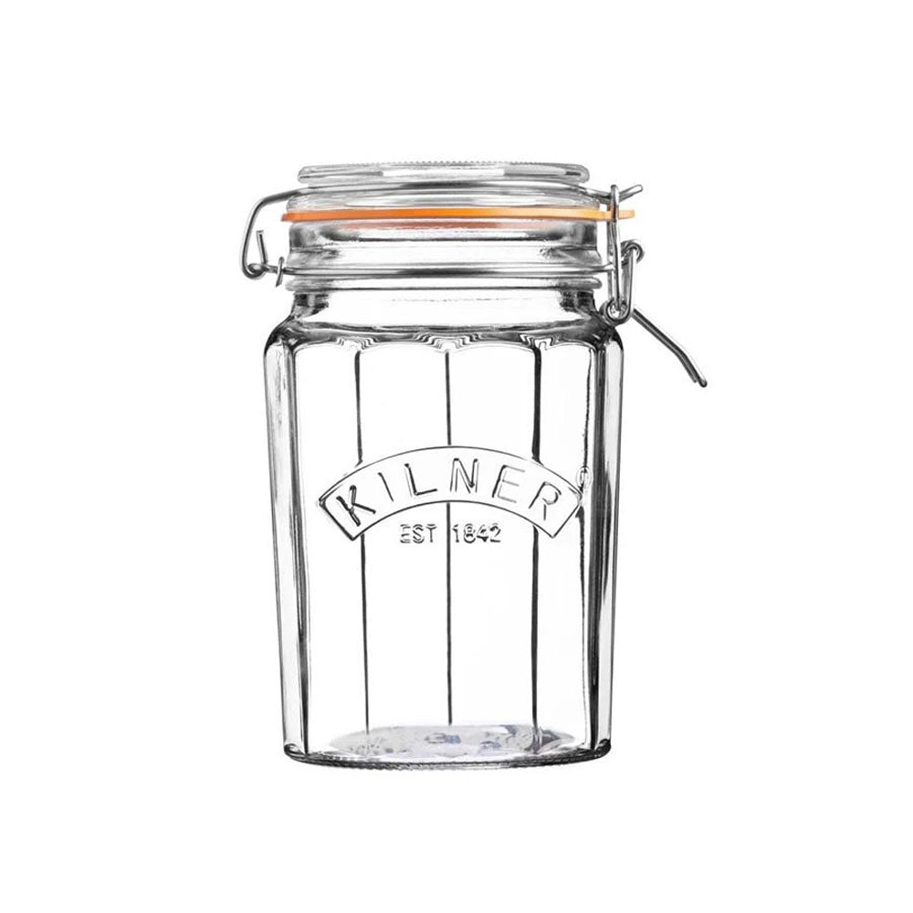 Frasco Kilner Faceteado Cierre Clip 0.95Lt