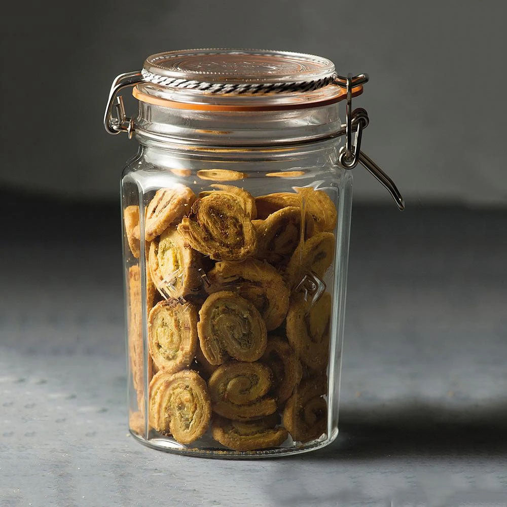 Frasco Kilner Faceteado Cierre Clip 0.95Lt
