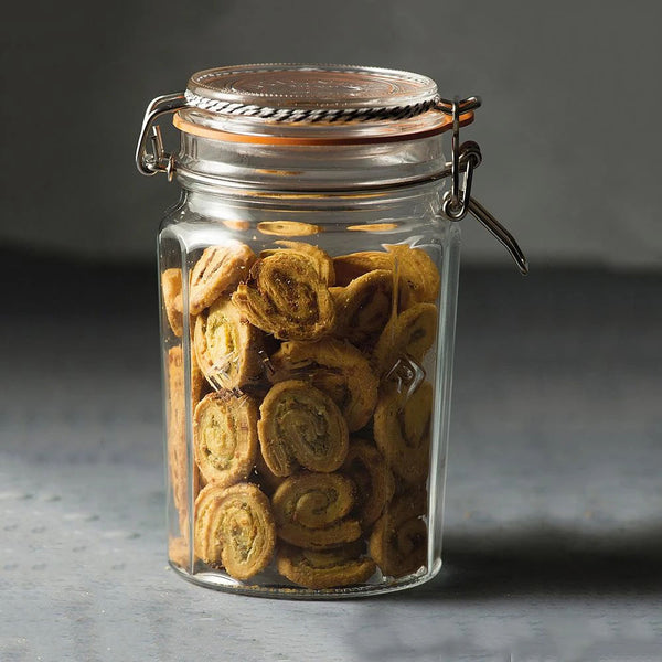 Frasco Kilner Faceteado Cierre Clip 0.95Lt