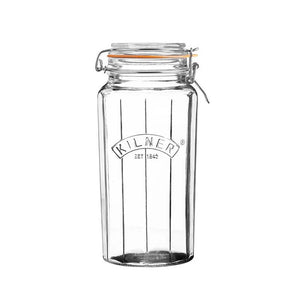 Frasco Kilner Faceteado Cierre Clip 1.8Lt