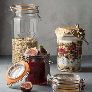Frasco Kilner Faceteado Cierre Clip 1.8Lt
