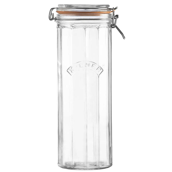 Frasco Kilner Faceteado Cierre Clip 2.2Lt