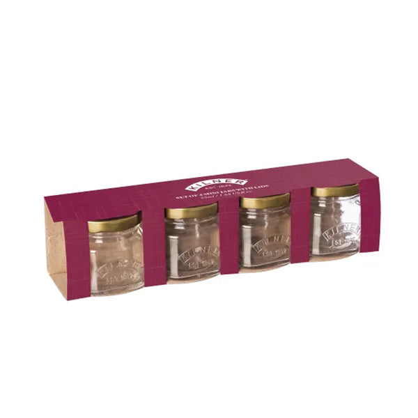 Set 4 Mini Frascos Kilner 55ml