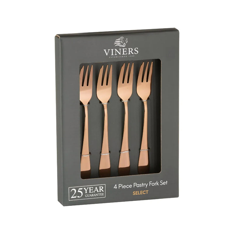 Set 4 Tenedores Select Copper