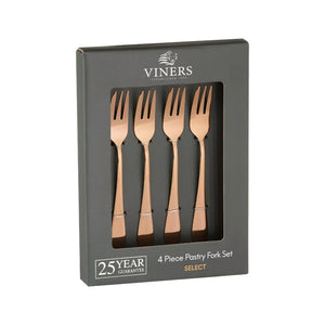 Set 4 Tenedores Select Copper