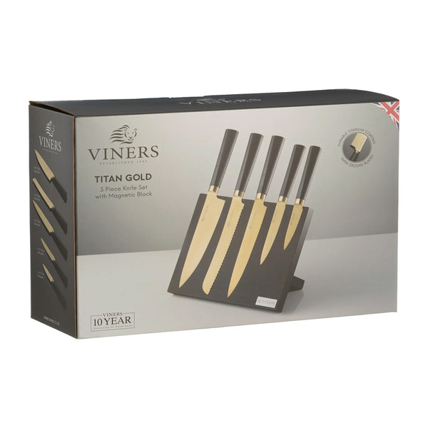 Set 6 Pzas Titan Gold Bloque Magnético
