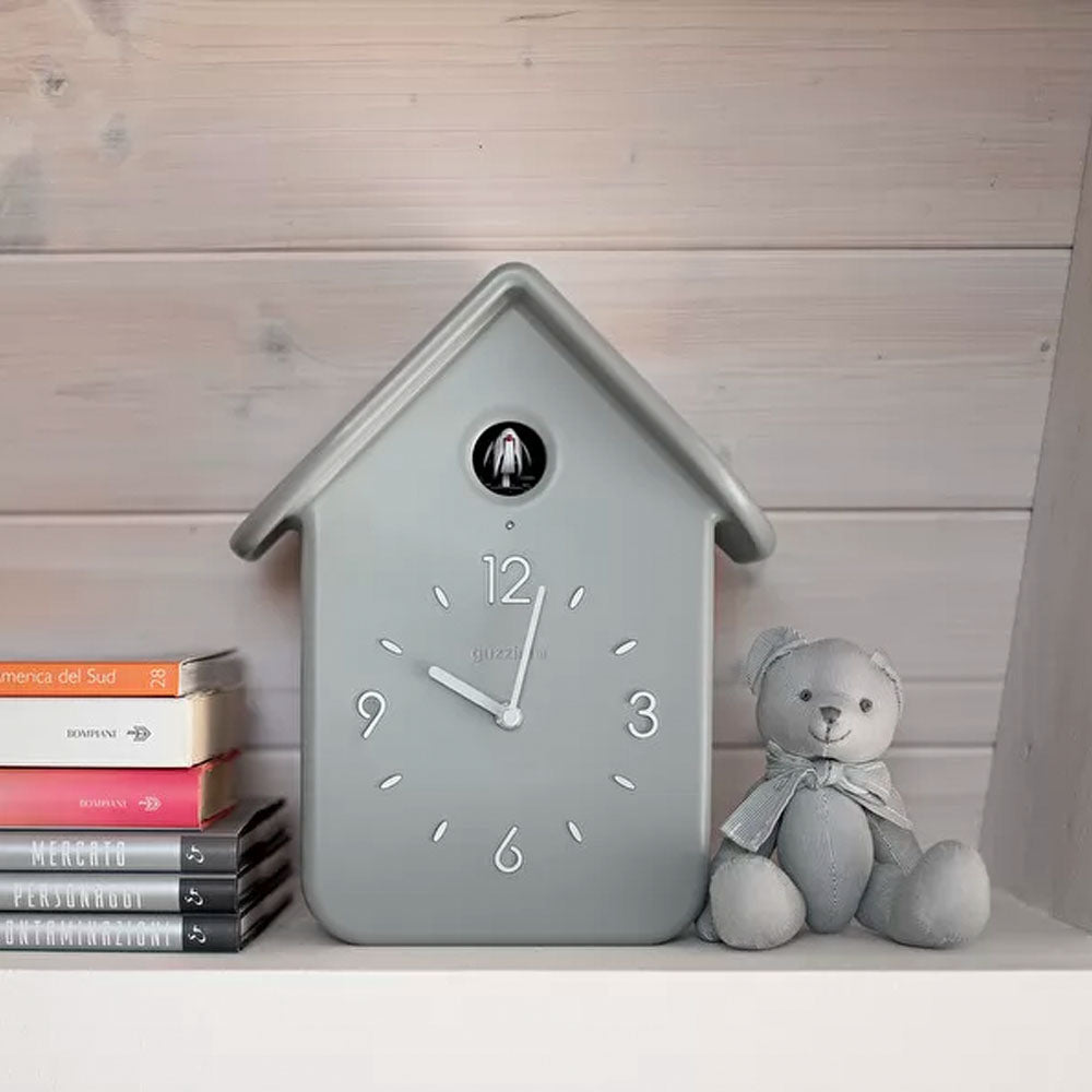 Reloj CuCkoo Gris con Péndulo Blanco