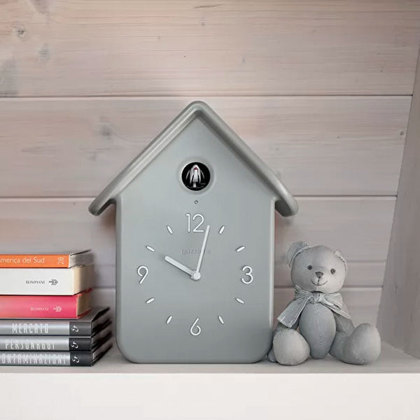 Reloj CuCkoo Gris con Péndulo Blanco