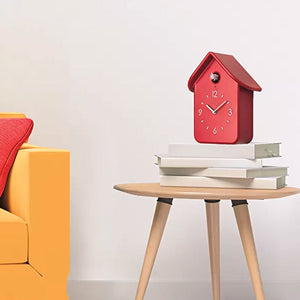 Reloj CuCkoo Rojo con Péndulo Blanco