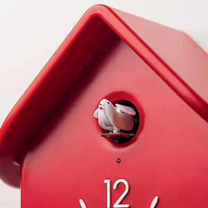 Reloj CuCkoo Rojo con Péndulo Blanco