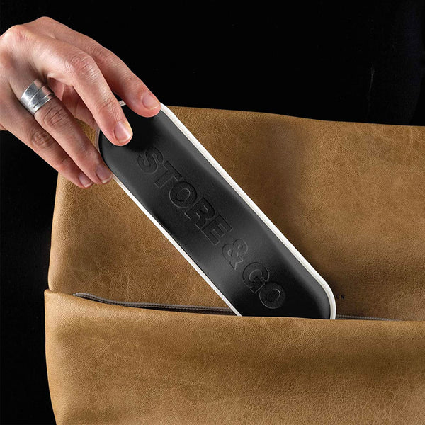 Lunch Box con Cubiertos Blanco/Negro