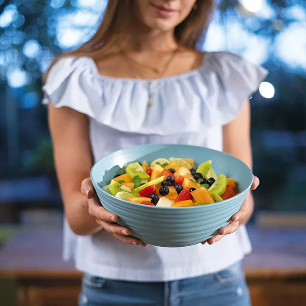 Bowl 'Tierra' con Tapa Celeste 3 Lts