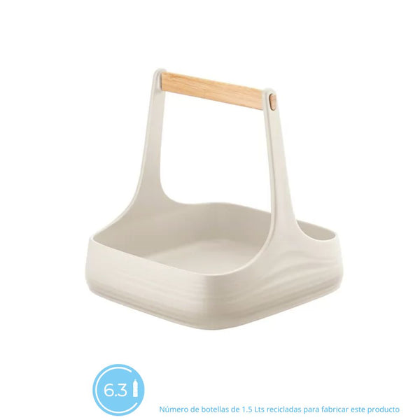 Contenedor Caddy 'Tierra'  Color Blanco