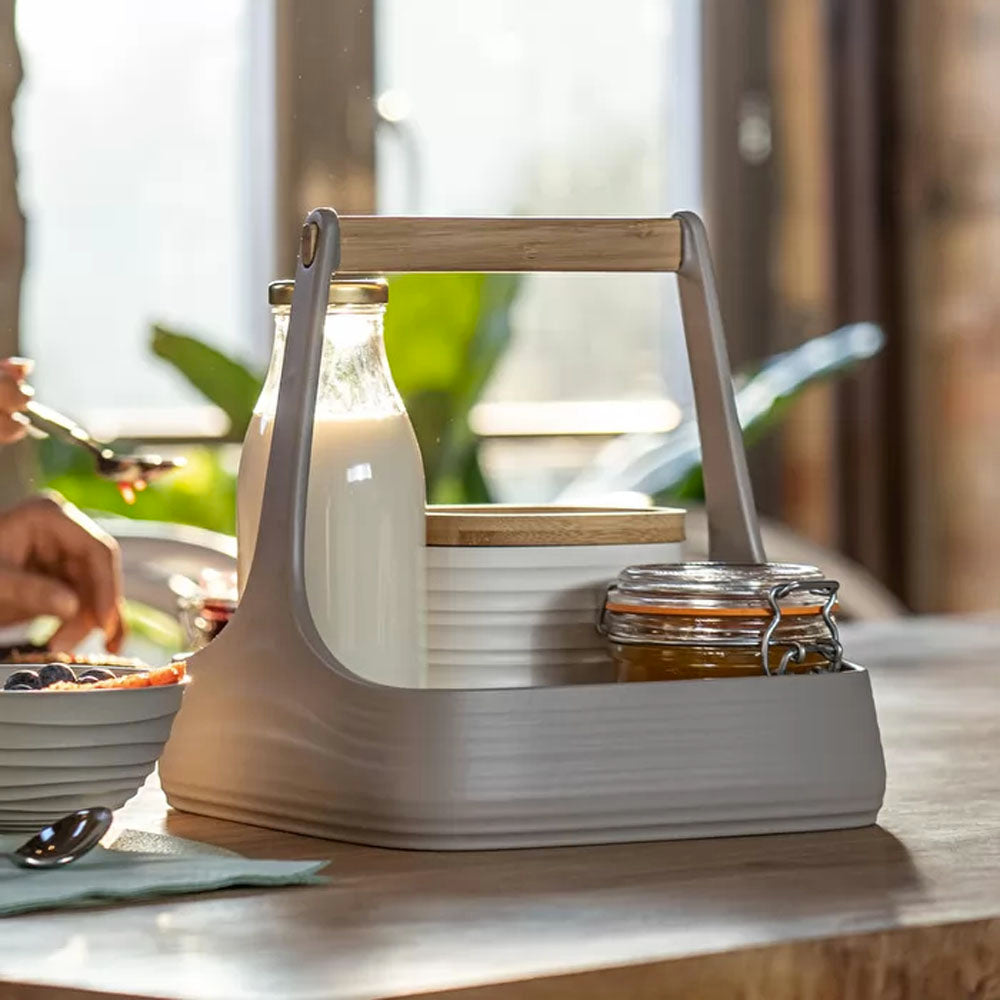 Contenedor Caddy 'Tierra'  Color Blanco