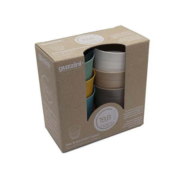 Set 6 Vasos 'Tierra' Bajos