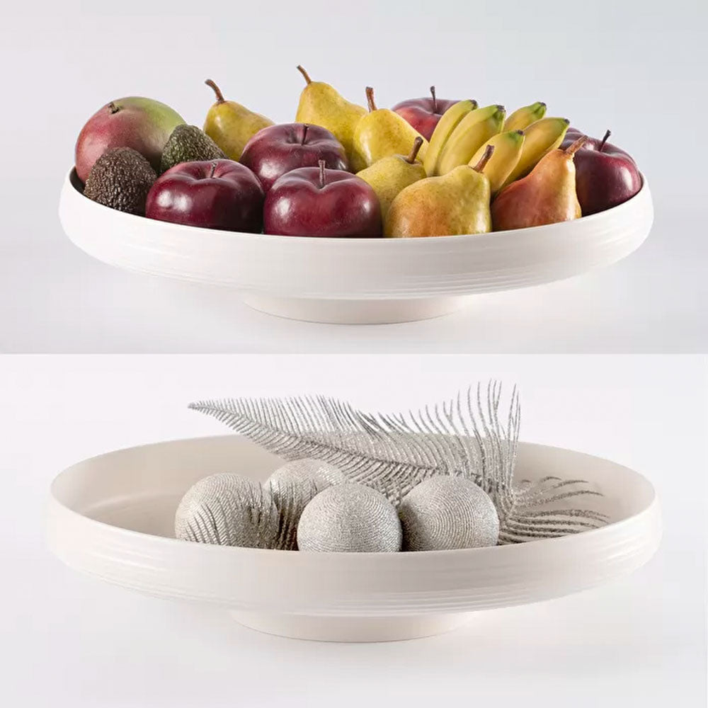 Centro Mesa 'Tierra' Color Blanco 44cms