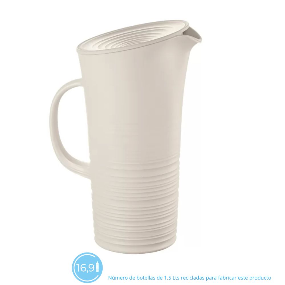 Jarro 'Tierra' Color Blanco 1.8 Lts