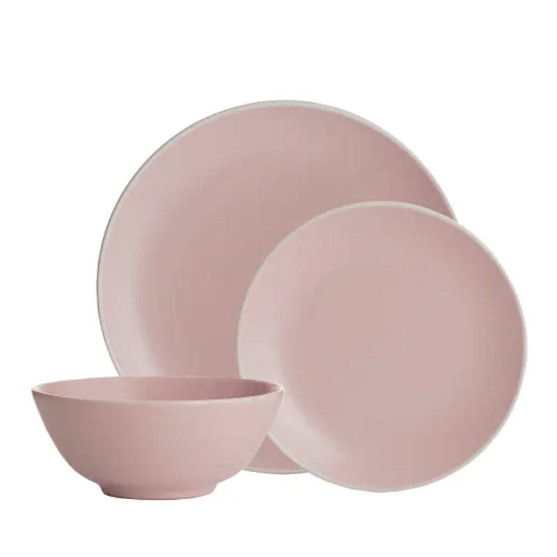 Juego Loza Classic Collection 12 Pzas Pink