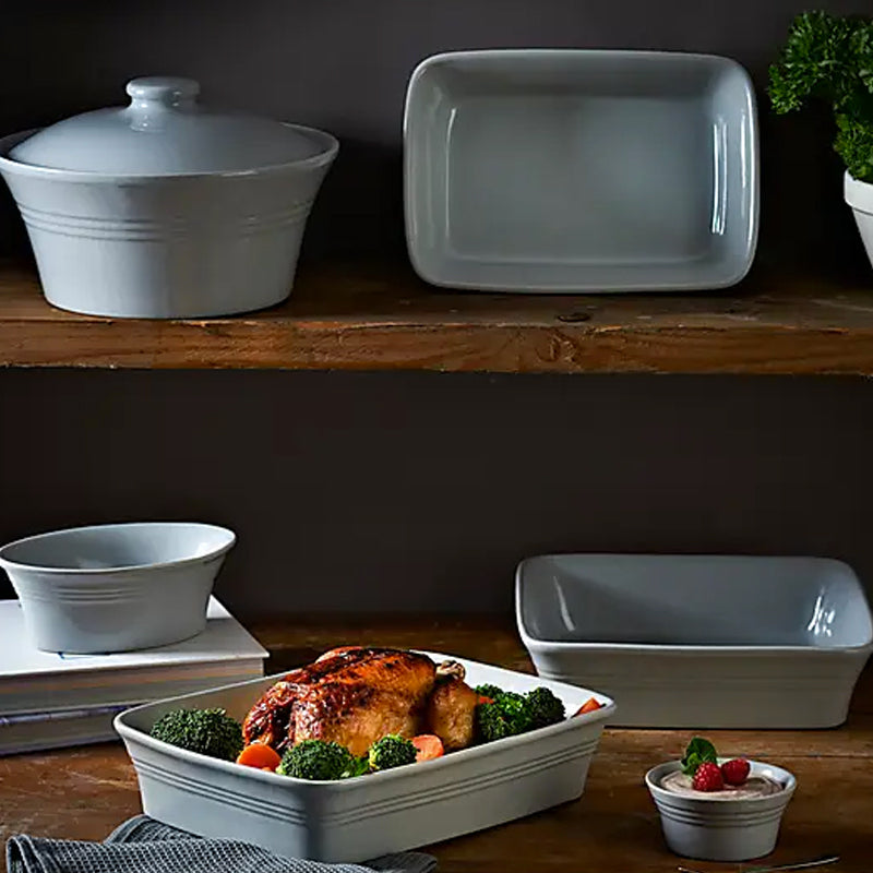 Fuente Classic Kitchen Cuadrada Gris 26 cms