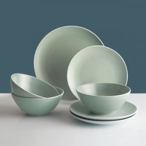 Juego Loza Classic Collection 12 Pzas Menta