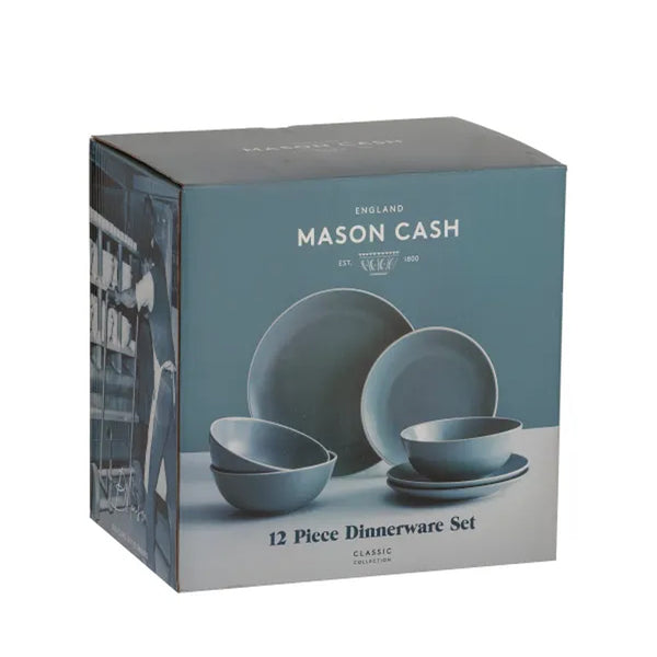 Juego Loza Classic Collection 12 Pzas Gris
