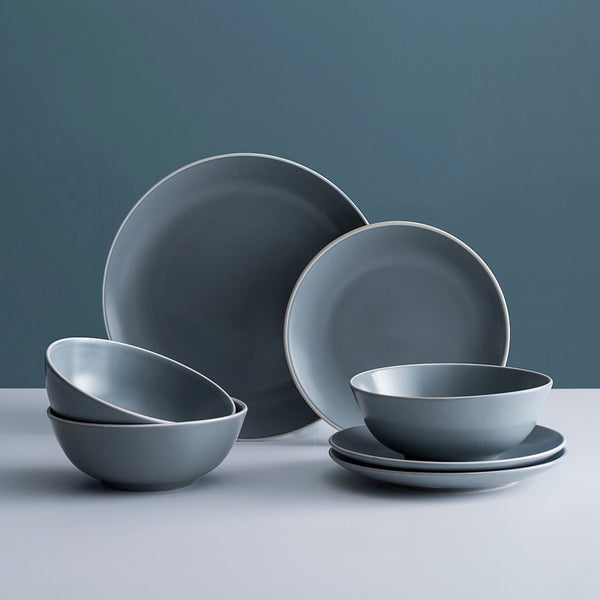Juego Loza Classic Collection 12 Pzas Gris