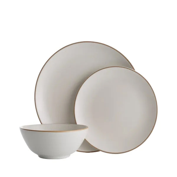 Juego Loza Classic Collection 12 Pzas Crema