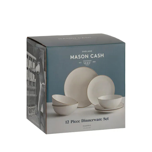Juego Loza Classic Collection 12 Pzas Crema
