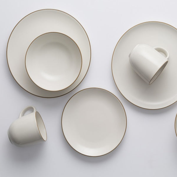 Juego Loza Classic Collection 12 Pzas Crema