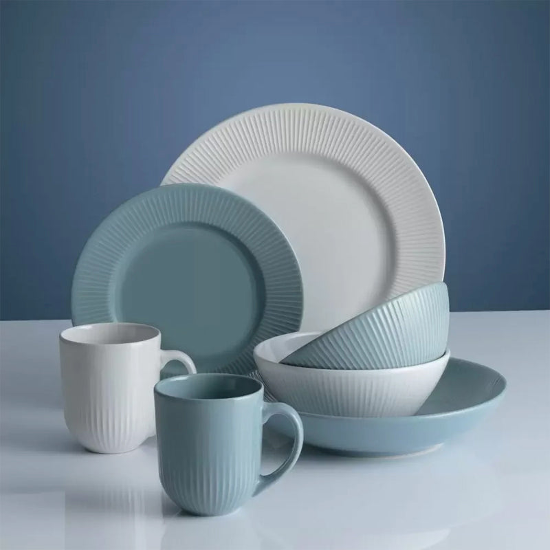 Plato Linear Pasta Azul Pastel 23cms