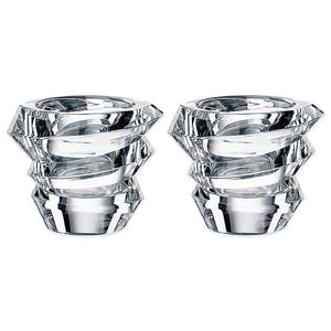Set 2 Portavelas Cristal Slice