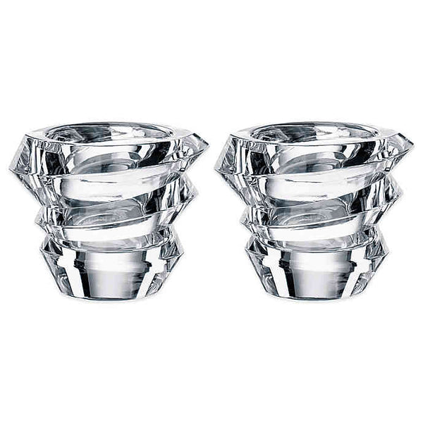 Set 2 Portavelas Cristal Slice