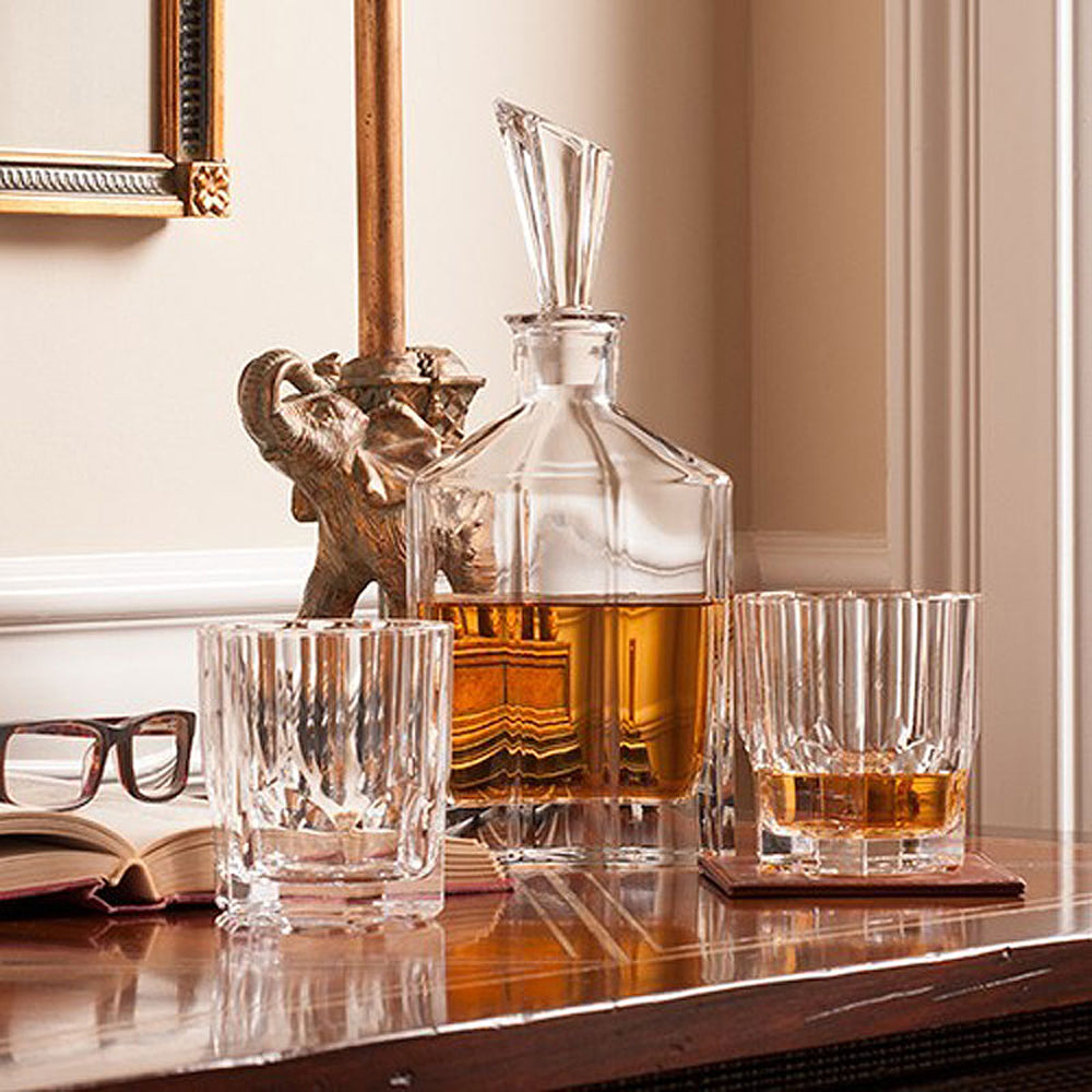 Set Botella Whisky 0,75 Lt y 2 Vasos Aspen