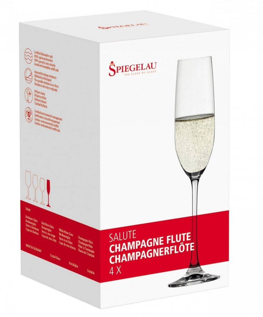 Set 4 Copas Salute Champagne