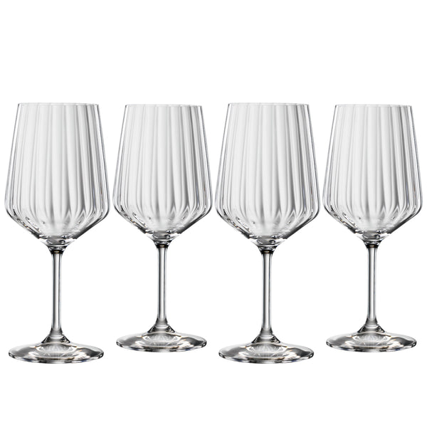 Set 4 Copas  Lifestyle Vino Tinto