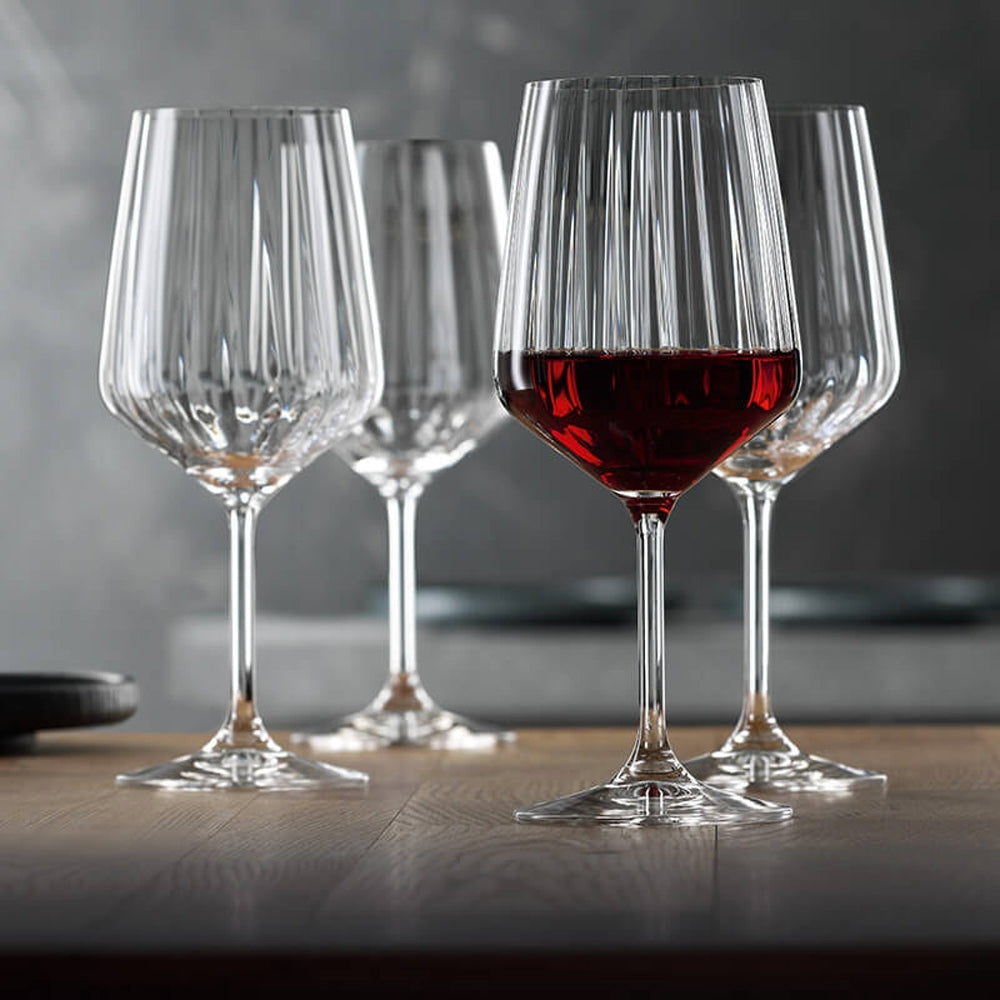 Set 4 Copas  Lifestyle Vino Tinto