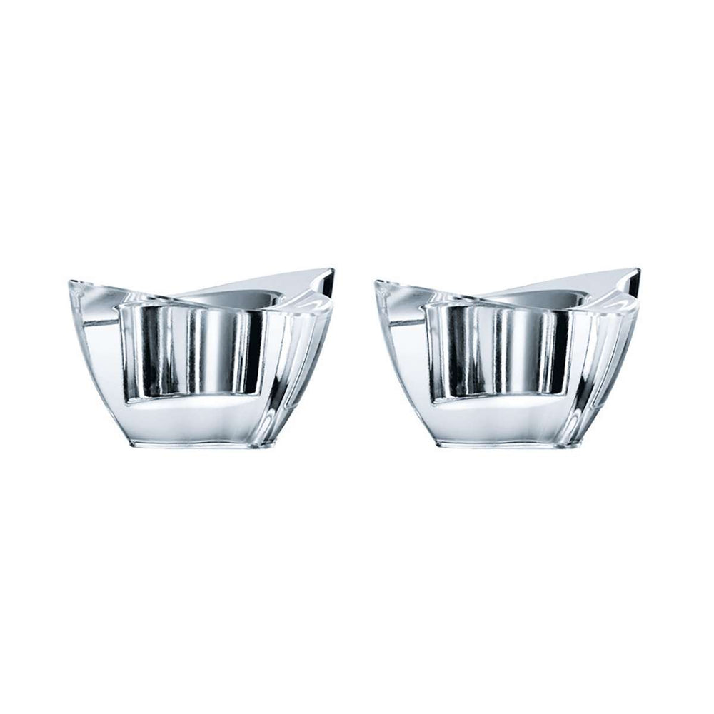 Set 2 Portavelas Cristal Manhattan