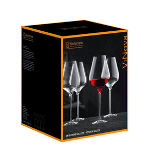 Set 4 Copas ViNOVA Burgundy Balloon