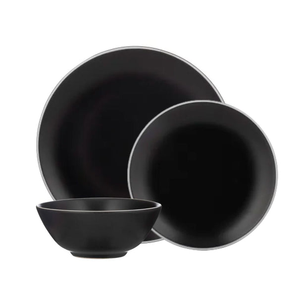 Juego Loza Classic Collection 12 Pzas Negro