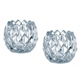 Set 2 Portavelas Cristal Cone