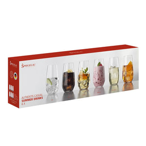 Set 6 Copas Authentis Casual Summerdrinks