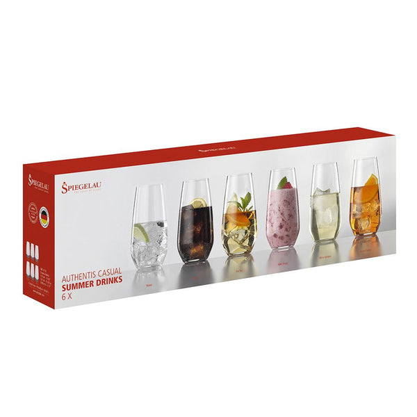 Set 6 Copas Authentis Casual Summerdrinks