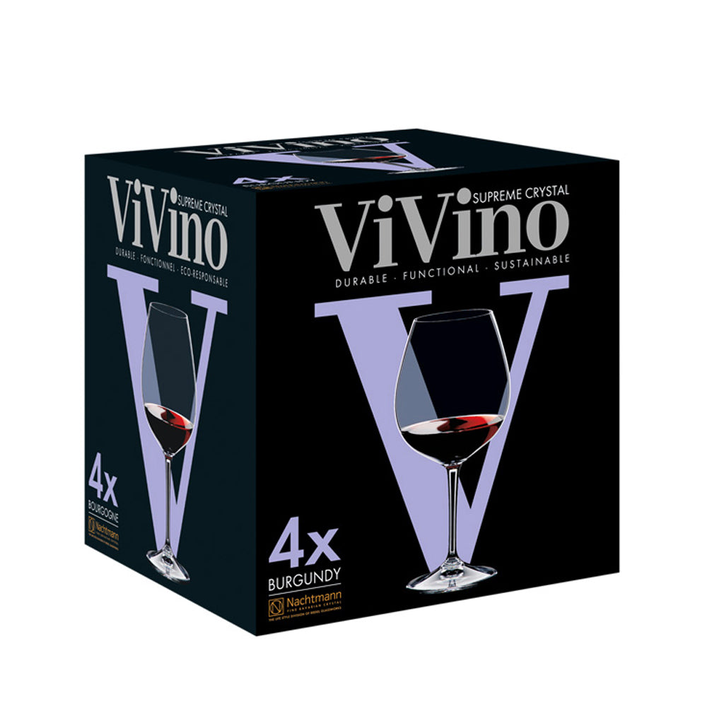 Set 4 Copas ViVino Burgundy